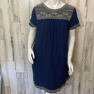 LUCKY BRAND Embroidered Shift Dress